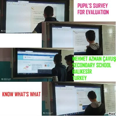PUPILS SURVEY FOR EVALUATİON