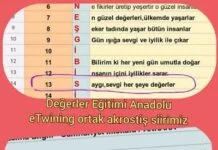 Değerler eğitimi