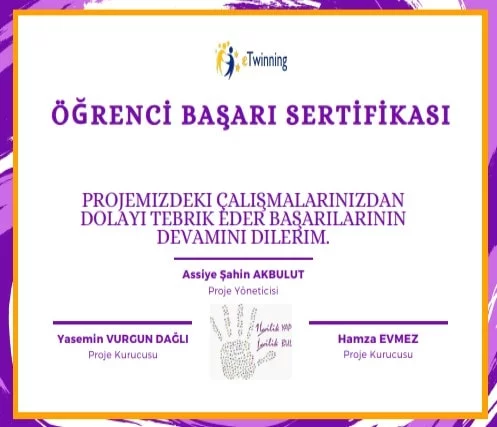 öğrenci sertifika