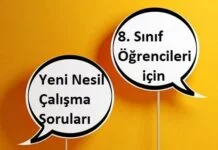 Öğrenci Çalışma Soruları