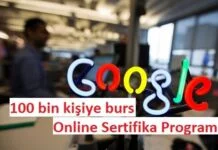 Google’dan 100 bin kişiye burs burs