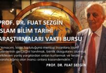 Prof. Dr. Fuat Sezgin İslam Bilim Tarihi Araştırmaları Vakfı Bursu Burs