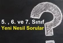 Yeni Nesil Sorular