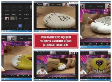 Bana Güvenirseniz Başarırım eTwinning Projemizin Taş Boyama Atölyesi Webinarını Gerçekleştirdik. 1 eTwinning proje