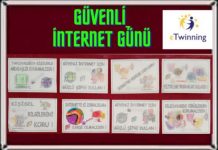 Boyamalarla yapılan pano çalışması