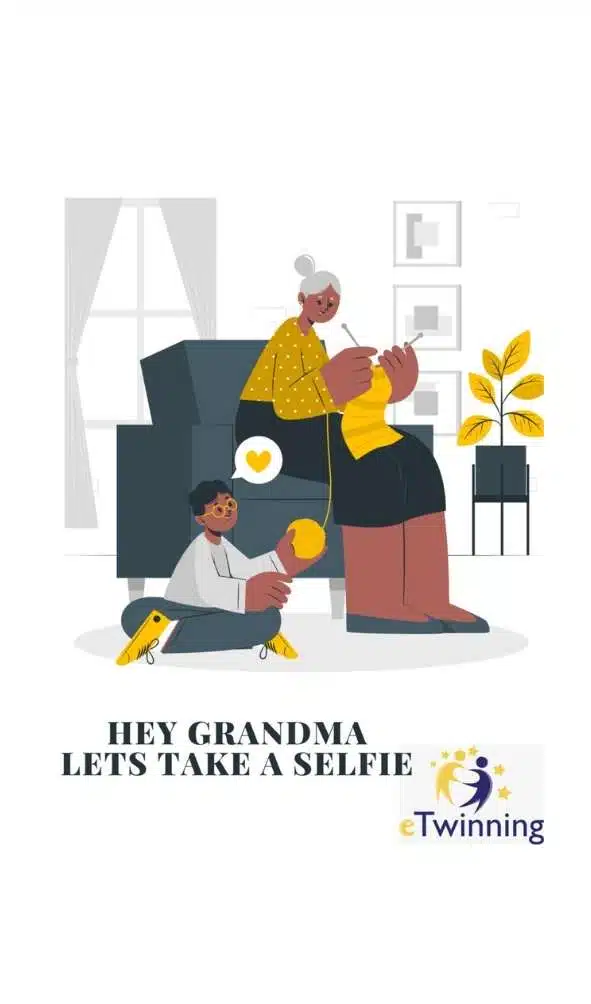 Hey Grandma Let's Take a Selfie Projesi Yemek kitabı ile projeyi tamamladı 1 Blue and Yellow Public Relations Manager Business Card Türkiye Eğitim Kampüsü