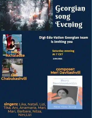 Digi-Edu-vation projesi ile Çevrimiçi Müzik Geceleri 6 georgian music night min Türkiye Eğitim Kampüsü