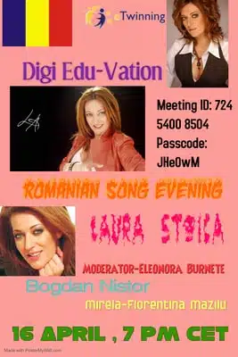 Digi-Edu-vation projesi ile Çevrimiçi Müzik Geceleri 7 romanian music night min Türkiye Eğitim Kampüsü