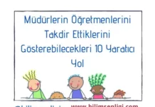öğretmenleri takdir etmek