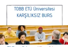 TOBB ETÜ Üniversitesi Burs