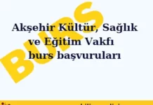 burs başvuruları