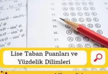 Lise Taban Puanları ve Yüzdelik Dilimleri 2026 Lise Taban Puanları ve Yüzdelik Dilimleri