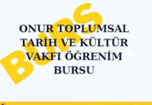 öğrenim bursu