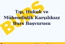 Karşılıksız Burs Başvurusu