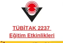 TÜBİTAK 2237 Eğitim Etkinlikleri TÜBİTAK Eğitim Etkinlikleri