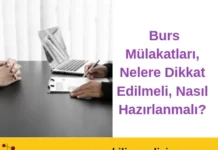 Burs Mülakatları