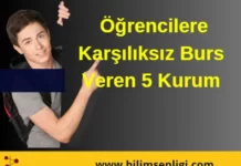 karşılıksız burs