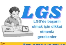 LGS'de başarılı olmak