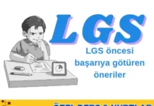 LGS öncesi başarı