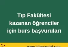 Tıp Fakültesi Burs