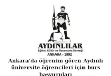 Aydınlı öğrencilere burs