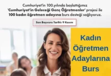 Kadın Öğretmen Adayına Burs