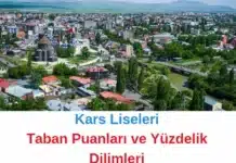 Kars Liseleri Taban Puanları 2024 1. Tercih LGS MEB Kars Liseleri