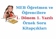 Yazılı Örnek Soru Kitapçıkları