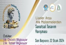 Liseler Arası Atık Malzemelerden Sanatsal Tasarım Yarışması Tasarım Yarışması