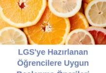 LGS’ye Hazırlanan Öğrencilere Uygun Beslenme Önerileri LGS beslenme