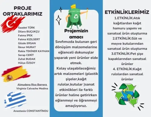 Recycle Me eTwinning Projesi 2 eTwinning Proje