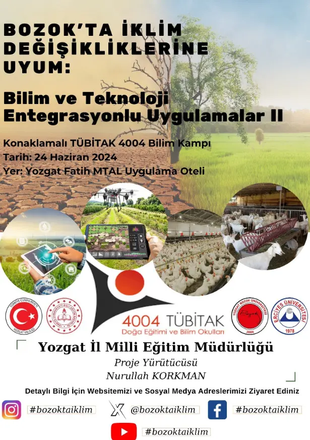 TÜBİTAK 4004 - Bozokta İklim Değişikliklerine Uyum: Bilim ve Teknoloji Entegrasyonlu Uygulamalar II 1 TÜBİTAK 4004