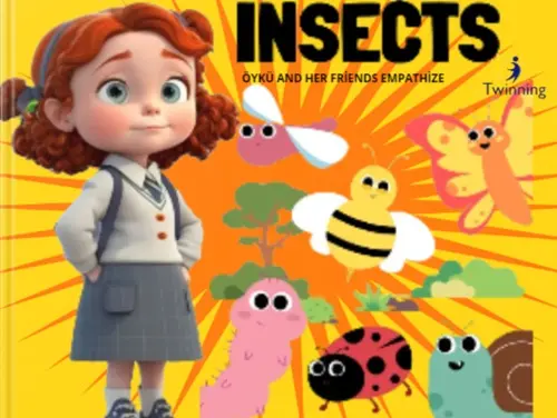 INSECTS eTwinning Projemizde Karikatür Çalışmalarından Ortak Ürün oluşturduk 1 eTwining Proje