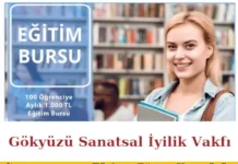 Gökyüzü Sanatsal İyilik Vakfı Burs