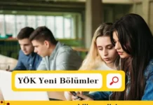 YÖK tarafından duyurulan yeni bölümler YÖK yeni bölümler