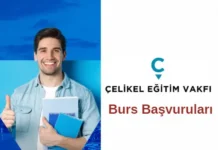 Çelikel Eğitim Vakfı Burs Başvuruları