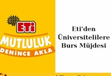 Üniversitelilere Burs