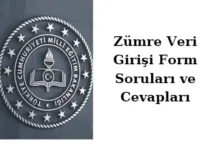 Zümre Veri Girişi