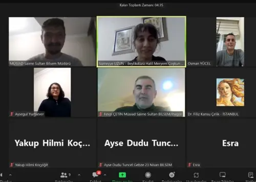Geleceğe Birlikte Adım Atalım! ? 1 Çevrimiçi katılımdan küçük bir kare