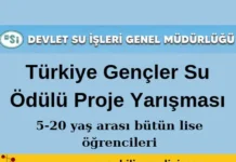 Türkiye Gençler Su Ödülü Proje Yarışması’na Katılın, Geleceğe Su Verin! Su Ödülü Proje Yarışması