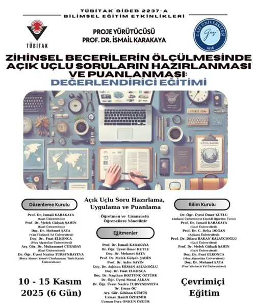 Zihinsel Becerilerin Ölçülmesinde Açık Uçlu Soruların Hazırlanması ve Puanlanması: Değerlendirici Eğitimi