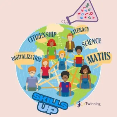 eTwinning Projemiz Başladı: “Skills Up” 3 Projemizin Logosu