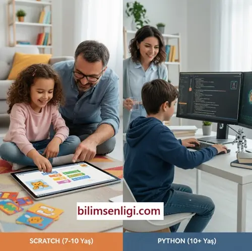 Çocuğum Kodlamaya Nereden Başlamalı? Ebeveynler İçin Eksiksiz Kodlama Başlangıç Rehberi: Scratch mı, Python mı? 1 Scratch Python