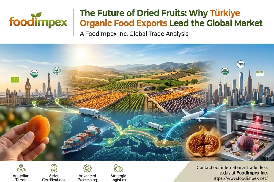 The Future of Dried Fruits: Why Türkiye Organic Food Exports Lead the Global Market 1 Türkiye Organic Food Exports