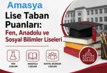 2026 LGS Amasya Lise Taban Puanları: Fen, Anadolu ve Sosyal Bilimler Liseleri Amasya Lise Taban Puanları