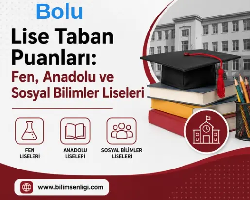 2026 LGS Bolu Lise Taban Puanları: Fen, Anadolu ve Sosyal Bilimler Liseleri 1 Bolu Lise Taban Puanları