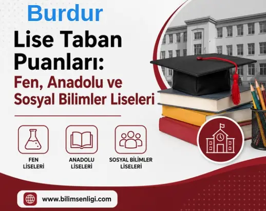 2026 LGS Burdur Lise Taban Puanları: Fen, Anadolu ve Sosyal Bilimler Liseleri 1 Burdur Lise Taban Puanları