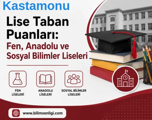 2026 LGS Kastamonu Lise Taban Puanları: Fen, Anadolu ve Sosyal Bilimler Liseleri 1 Kastamonu Lise Taban Puanları