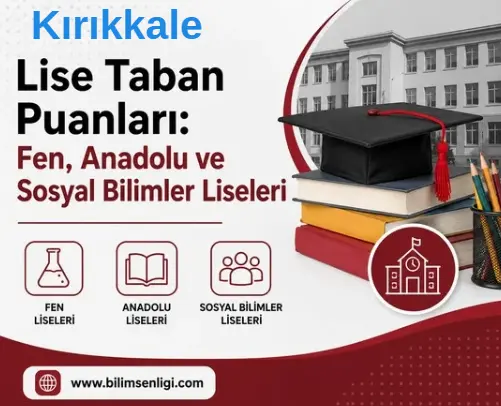 2026 LGS Kırıkkale Lise Taban Puanları: Fen, Anadolu ve Sosyal Bilimler Liseleri 1 Kırıkkale Lise Taban Puanları