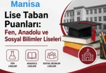 2026 LGS Manisa Lise Taban Puanları: Fen, Anadolu ve Sosyal Bilimler Liseleri Manisa Lise Taban Puanları